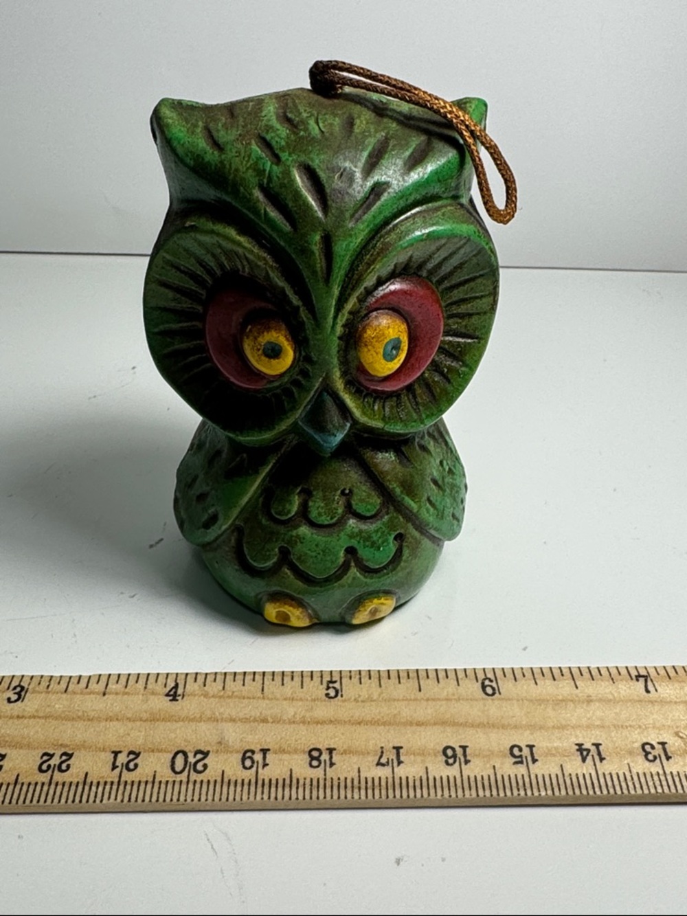 Vintage Owl made in Japan potpourri green adorable